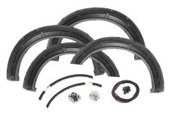 Rough Country Suspension Systems - Rough Country A-F20231 Defender Fender Flares Black 23-26 F250/F350 Super Duty - Image 1