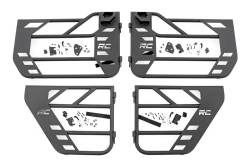 Rough Country 10619 Front/Rear Steel Tube Doors Black for 18-26 Jeep JL/JT