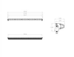 Baja Designs - Baja Designs 705001 S8 Straight LED Light Bar 50" High Speed Spot Pattern - Image 2