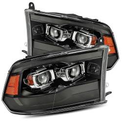 AlphaRex - AlphaRex 880593 Black Plank Projector Headlights for 09-18 RAM Truck - Image 1