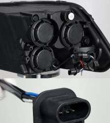 AlphaRex - AlphaRex 880593 Black Plank Projector Headlights for 09-18 RAM Truck - Image 2
