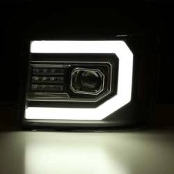AlphaRex - AlphaRex 880605 Black Projector Plank Headlights for 07-13 GMC Sierra - Image 2
