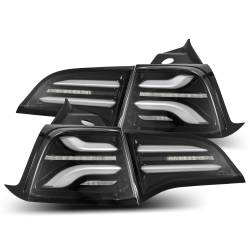 AlphaRex - AlphaRex 601010 Jet Black LED Taillights for 17-23 Tesla Model 3/Y - Image 1