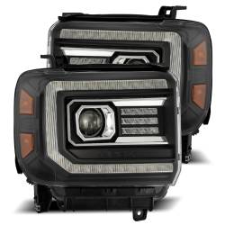 AlphaRex - AlphaRex 880613 Black Projector Headlights for 14-18 GMC Sierra - Image 1