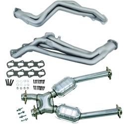 BBK Performance Parts - BBK 15332 99-04 Mustang Cobra 1.625" Long Tube Headers Plus MID - Image 1