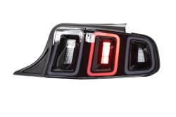 Winjet - Winjet CTRNG0678-GBS Gloss Black Smoke LED Taillights for 10-14 Ford Mustang - Image 2