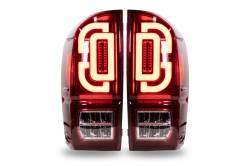 Winjet - Winjet CTRNG0685-BR-SQ Black/Red LED Taillights for 16-21 Toyota Tacoma V2 - Image 2