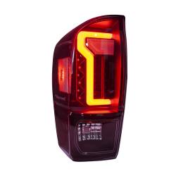 Winjet - Winjet CTWJ-0466E-BC Black/Clear LED Taillights for 16-19 Toyota Tacoma - Image 2