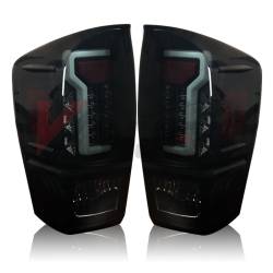 Winjet - Winjet CTWJ-0466-BS Black Smoke LED Taillights for 16-19 Toyota Tacoma - Image 1