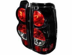 Winjet - Winjet CTWJ-0004-GBC Gloss Black Clear Taillights for Chevy/GMC &Sierra - Image 1