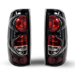 Winjet - Winjet CTWJ-0004-GBC Gloss Black Clear Taillights for Chevy/GMC &Sierra - Image 2