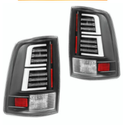 Winjet - Winjet CTWJ-0696-BC-SQ Black Smoke LED Sequential Taillights for 09-18 Dodge Ram - Image 1