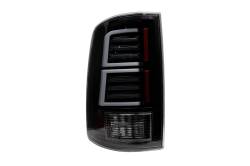 Winjet - Winjet CTWJ-0696-GBC-SQ Black/Clear LED Sequential Taillights for Dodge Ram - Image 1