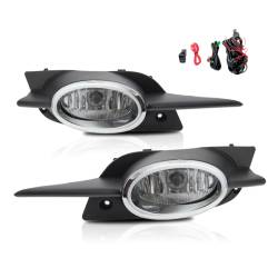 Winjet - Winjet CFWJ-0317-C Clear Fog Lights w/Wiring Kit for 09-11 Honda Civic 2DR - Image 2