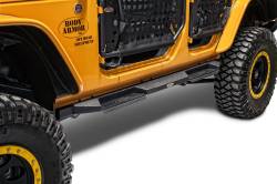 Body Armor 4x4 - Body Armor JK-4123 RockSteps Nerf Step Bars Black for 07-18 Jeep Wrangler JK 4DR - Image 2
