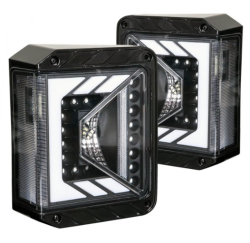 Winjet - Winjet CTRNG0490B-BC LED Taillights Off Road Type for 07-18 Jeep Wrangler JK - Image 1