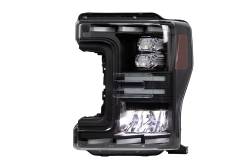 Winjet - Winjet CHRNG0670-B-SQ Black/Clear LED High/Low Beam Headlights for 17-20 Ford - Image 1