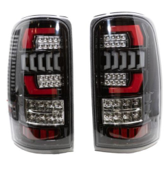 Winjet - Winjet CTWJ-0698-GBC Black/Clear LED Taillights for 00-06 Tahoe & Yukon - Image 1