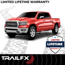 TrailFX - TrailFX A4011S 4" Trapezoid Nerf Bar Side Steps Polished Stainless Rocker Mount - Image 2