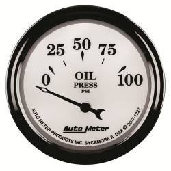 AutoMeter - AutoMeter 1227 Old Tyme White II Oil Pressure Gauge - Image 4