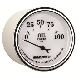 AutoMeter - AutoMeter 1227 Old Tyme White II Oil Pressure Gauge - Image 5
