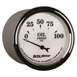AutoMeter - AutoMeter 1227 Old Tyme White II Oil Pressure Gauge - Image 6