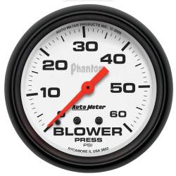 AutoMeter - AutoMeter 5802 Phantom Mechanical Blower Pressure Gauge 0-60PSI 2-5/8" - Image 1