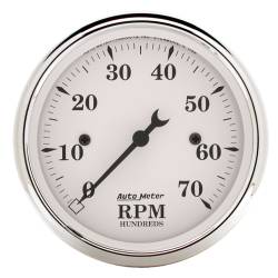 AutoMeter - AutoMeter 1695 Old Tyme White Electric In-Dash Tachometer 0-7000RPM 3-1/8" - Image 1