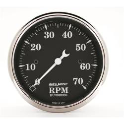 AutoMeter - AutoMeter 1798 Old Tyme Black In-Dash Electric Tachometer 0-7000RPM 3-1/8" - Image 1
