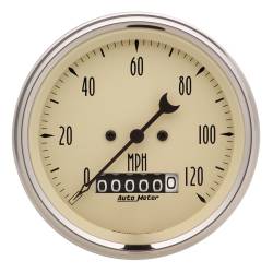 AutoMeter - AutoMeter 1840 Antique Beige 5 Electric Speedometer Gauge Set 3-3/8" & 2-1/16" - Image 5