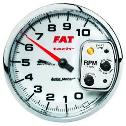 AutoMeter - AutoMeter 19265 Pro-Cycle 5" Tachometer 0-10000RPM White - Image 1