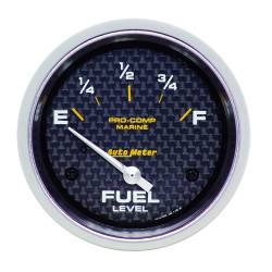 AutoMeter - AutoMeter 200761-40 Marine Elec Fuel Level Carbon Fiber 240-33Ohm 2-5/8" - Image 1