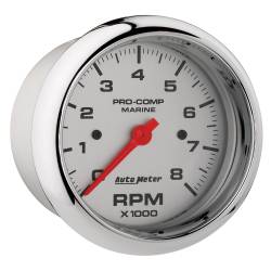AutoMeter - AutoMeter 200779-35 Marine Tachometer Chrome 0-8000RPM 3-3/8" - Image 3