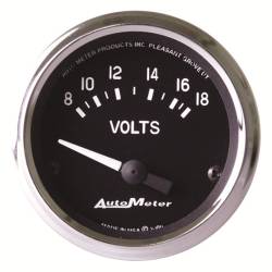 AutoMeter - AutoMeter 201009 Cobra Air Core Voltmeter Gauge 8-18V 2-1/16" - Image 1