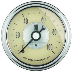 AutoMeter - AutoMeter 2021 Prestige Series Antique Ivory Oil Pressure Gauge - Image 1