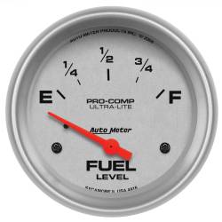 AutoMeter - AutoMeter 4416 Ultra-Lite Electric Fuel Level Gauge 240-33Ohm 2-5/8" SSE - Image 1
