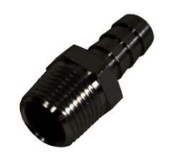 Derale - Derale 98101 Straight Hose Barb Fitting 3/8" NPT Male x 3/8" Barb Each - Image 1