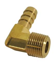 Derale - Derale 98233 3/8" NPT Male x 3/8" Barb 90-DEG Hose Fitting Each - Image 1