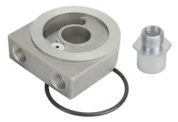 Derale - Derale 25770 Low Profile Pressure Relief Sandwich Adapter 3/8 NPT Ports 3/4-16 - Image 1