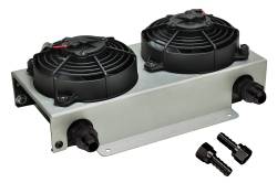 Derale - Derale 15845 19-Row Hyper-Cool Dual Cool Remote Fluid Cooler -10AN - Image 1