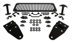 RT Offroad - RT Offroad RT34099 Matte Black Polished Hood Set for 78-95 CJ5/CJ7/CJ8/YJ - Image 1