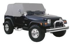 RT Offroad - RT Offroad CC10109 Over Roll Bar Water Resistant Gray Cab Cover for 87-91 YJ - Image 1