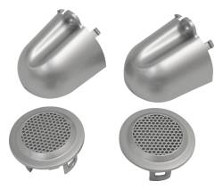 RT Offroad - RT Offroad RT27042 Silver 2-Tweeter Covers for 07-10 Jeep Wrangler JK - Image 1