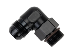 Derale - Derale 59510 Aluminum Swivel Fitting 90-DEG 7/8-14 UNF x -10AN Male - Image 2