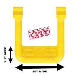 Carr - CARR 102527 Hoop-II Assist/Side Step XP7 Safety Yellow Powder Coat Pair - Image 2