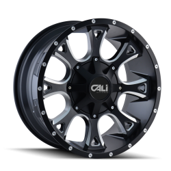 Cali Offroad Wheels - Cali Offroad 9103 Anarchy 22x12 8x180 -44mm Black/Milled 9103-22278M - Image 1