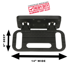 Carr - CARR 194011 HD Mega Step Hitch Mount Non LED Step Surface XP3 Black Single - Image 2