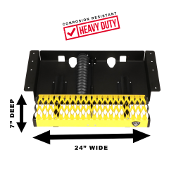 Carr - CARR 501027 WTS 24" Retractable Step Undermount Flat Surf XP3 Black XP7 Yellow - Image 2