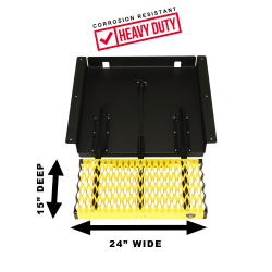 Carr - CARR 501527 WTS 24" Retractable Step Undermount Flat Surf XP3 Black XP7 Yellow - Image 2