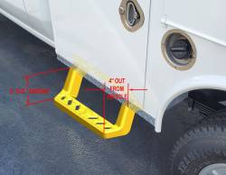 Carr - CARR 150107-1 Underbody Access Step XP7 Yellow Powder Coat Single - Image 2